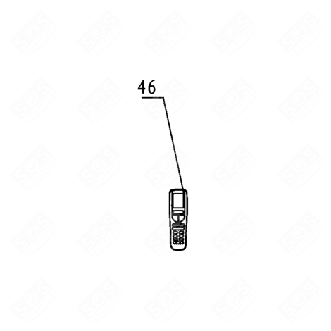 SUPPORT TELECOMMANDE CLIMATISEUR - 482000022067