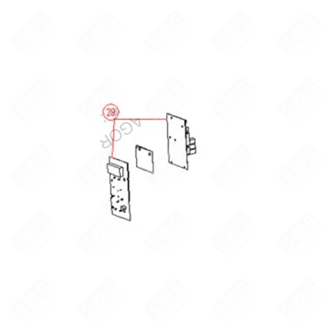 PLATINE CONTROLE PCBA FOUR MICRO-ONDES - 482000022575