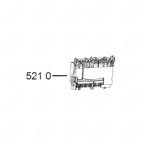PLATINE CONTROLE PROGRAMMÉE ASM-YODA LAVE-VAISSELLE - 481010485827