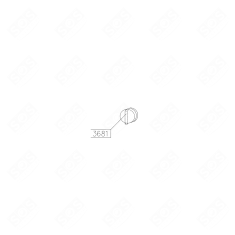 MANETTE BLANCHE (REPÈRE 3681) FOUR, CUISINIÈRE - 9069182