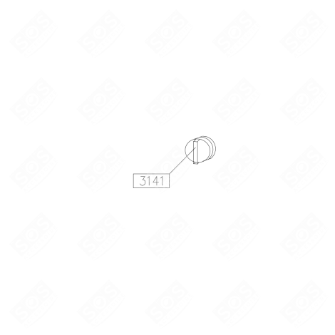 MANETTE BLANCHE (REPÈRE 3141) FOUR, CUISINIÈRE - 9084522