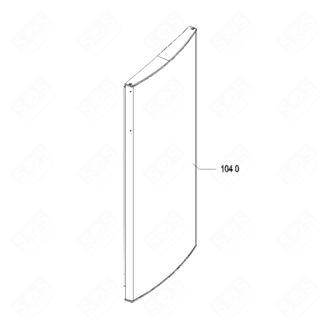 PORTE REFRIGERATEUR TS 1106,8X588 MM FRIGO, RÉFRIGÉRATEUR, CONGÉLATEUR - 481010462904