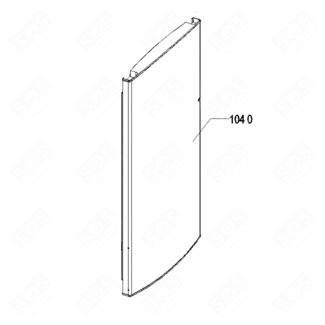 PORTE REFRIGERATEUR TS 1038,5X588 MM FRIGO, RÉFRIGÉRATEUR, CONGÉLATEUR - 481010515285
