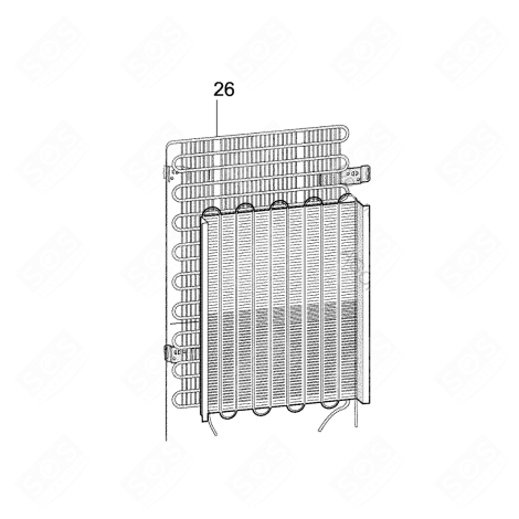 CONDENSEUR L70 FRIGO, RÉFRIGÉRATEUR, CONGÉLATEUR - 481010390505