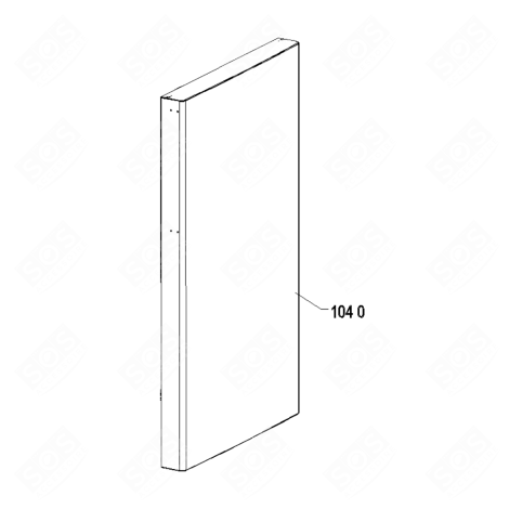 PORTE REFRIGERATEUR TS/MG 1089,5X700 MM ET FRIGO, RÉFRIGÉRATEUR, CONGÉLATEUR - 481010587011