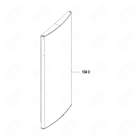 PORTE REFRIGERATEUR TS/MG 1107X585 MM FRIGO, RÉFRIGÉRATEUR, CONGÉLATEUR - 481010578652