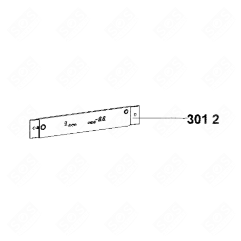 SUPPORT PLATS PLATINE CONTROLE FRIGO, RÉFRIGÉRATEUR, CONGÉLATEUR - 481010599833