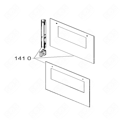 VITRE DE FOUR FOUR, CUISINIÈRE - 480121100532