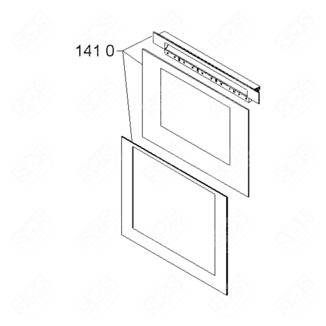 VITRE DE FOUR FOUR, CUISINIÈRE - 480121103343