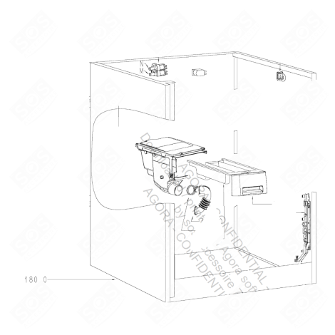 CARROSSERIE U-SHAPE, 44L MACHINE À LAVER, LAVE-LINGE - 480111104128