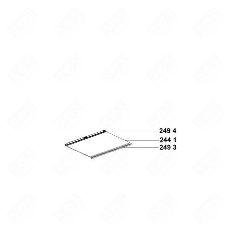 CLAYETTE COMPLÈTE (REPÈRE 2441) FRIGO, RÉFRIGÉRATEUR, CONGÉLATEUR - 488000876795, C00876795