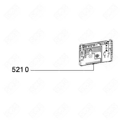 PLATINE CONTROL PROGRAMMATION (UCB) LAVE-VAISSELLE - 480140100821