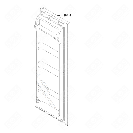 PORTE REFRIGERATEUR FRIGO, RÉFRIGÉRATEUR, CONGÉLATEUR - 481010374049