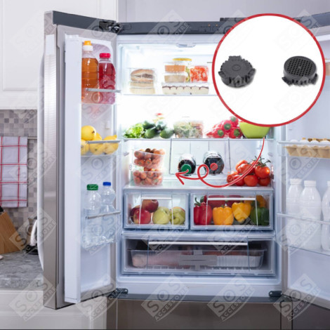 FILTRE À CHARBON(X2) COMPATIBLE FRIGO, RÉFRIGÉRATEUR, CONGÉLATEUR - 9096342, 909634200