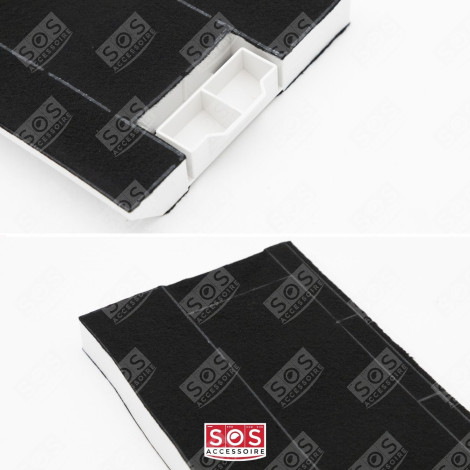 FILTRE CHARBON (À L'UNITÉ) 380X196X28 MM HOTTE - 00434229