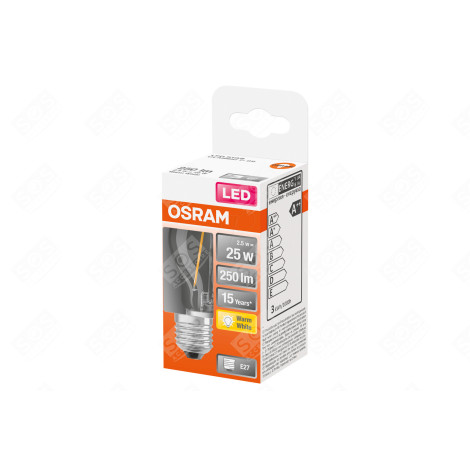 LED RETROFIT CLASSIC P (25) - 2.5W/827 220-240V E27 D'ORIGINE LUMINAIRE - 4058075436541