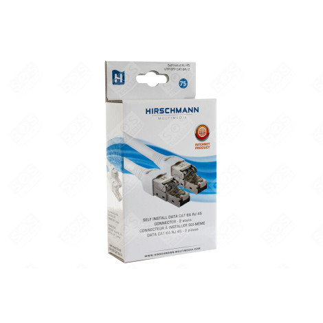 SI RJ 45 UTP STP CAT6A - CONNECTOR SELF INSTALL (UTP/FTP) - PACK DE 2 D'ORIGINE INFORMATIQUE - 695020658