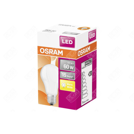 LED RETROFIT CLASSIC A FR 60 - 8.5W/827 220-240V -E27 D'ORIGINE LUMINAIRE - 4058075127357