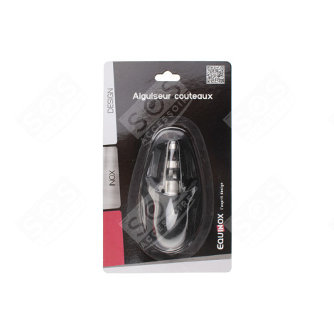 AIGUISEUR À COUTEAU INOX ET PLASTIQUE L 9.5 CM L D'ORIGINE USTENSILE DE CUISINE - 515831