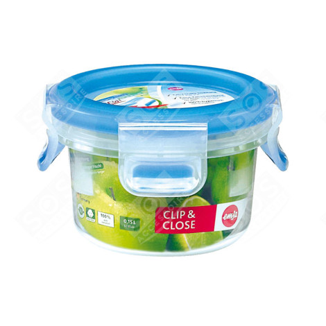 CLIP & CLOSE BOITE ALIMENTAIRE RONDE AVEC COUVERCLE, 0.15 LITRE D'ORIGINE USTENSILE DE CUISINE - 508550