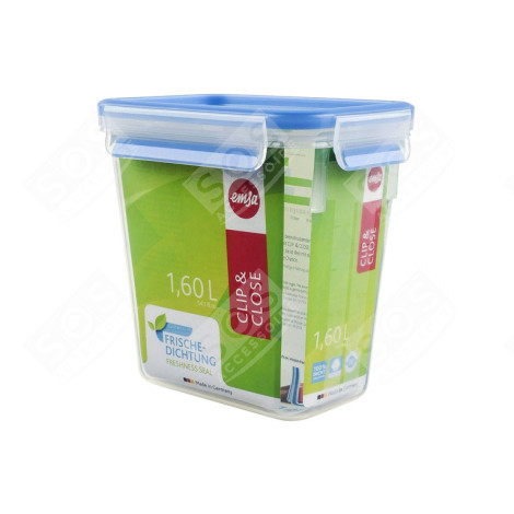 CLIP & CLOSE BOÎTE ALIMENTAIRE HERMÉTIQUE RECTANGULAIRE -1.6L D'ORIGINE USTENSILE DE CUISINE - 508543