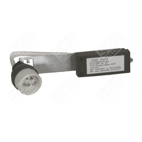 SOQUET LAMPE HALOG.230V GZ10 AVEC ATTACHE LUMINAIRE - 466037