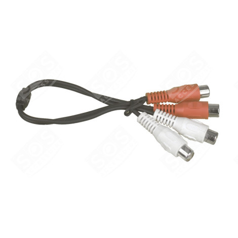 ADAPTATEUR SET CABLE 2XRCA F - 2XRCA F - 0.2M TÉLÉVISION - EA012