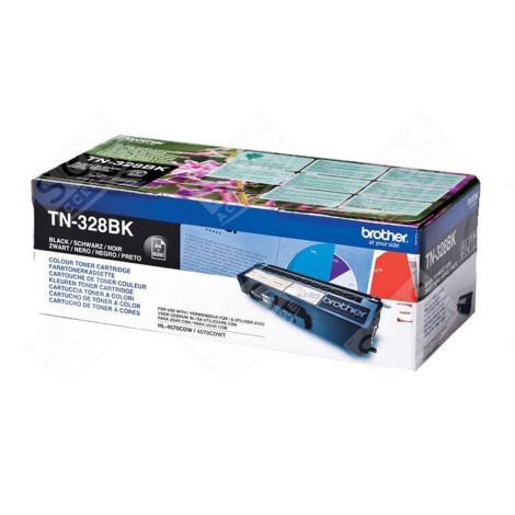 TN328BK TONER CARTRIDGE BLACK 6000 PAGES D'ORIGINE ACCESSOIRES ET ENTRETIEN - TN328BK