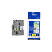 Brother tze-231 tape white/black 12 mm. d'origine