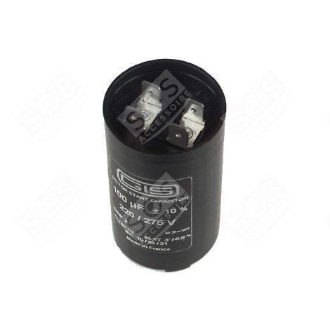 CONDENSATEUR ELECTROLYTIQUE 100 ΜF 275 V FRIGO, RÉFRIGÉRATEUR, CONGÉLATEUR - 3666356976381