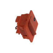 Interrupteur 3 contacts 22x22 mm orange