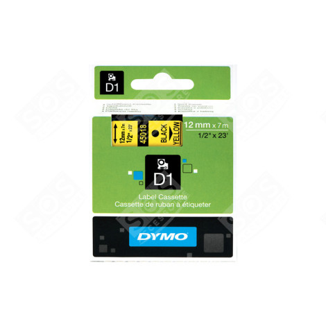 LABELMANAGER TAPE 12MMX7M BLACK ON YELLOW D'ORIGINE ACCESSOIRES ET ENTRETIEN - S0720580