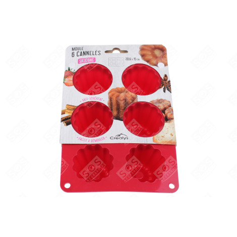 MOULE À 6 CANELLÉS EN SILICONE D'ORIGINE USTENSILE DE CUISINE - 513012