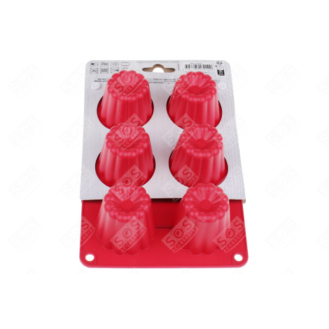 MOULE À 6 CANELLÉS EN SILICONE D'ORIGINE USTENSILE DE CUISINE - 513012