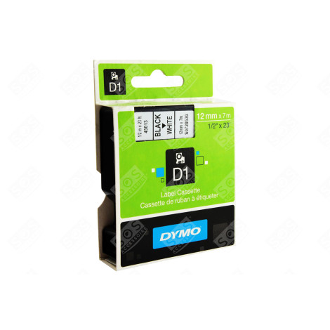 SELF-ADHESIVE LABEL TAPE BLACK ON WHITE ROLL (1.2 CM X 7 M) 1 ROLL(S) D'ORIGINE ACCESSOIRES ET ENTRETIEN - S0720530