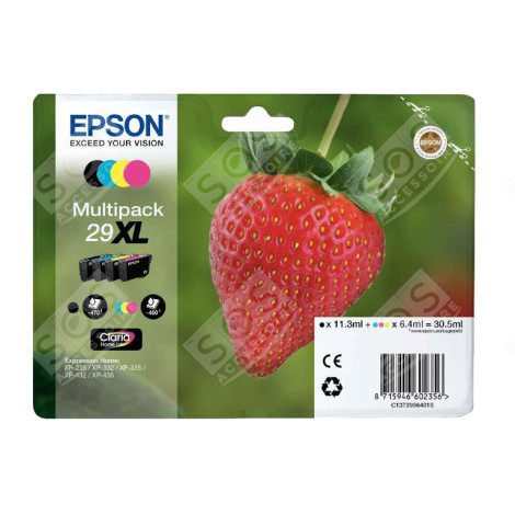 EPSON CLARIA HOME INK 29XL 11,3ML EXPRESSION HOME MULTI PACK BCMY D'ORIGINE ACCESSOIRES ET ENTRETIEN - C13T29964012