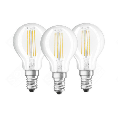 LED RETROFIT CLASSIC P 40 4W/840 230 FL E14 PACK DE 3 PCS D'ORIGINE LUMINAIRE - 4058075819733