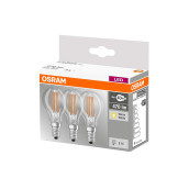 Led retrofit classic p 40 4w/827 230 fl e14 pack de 3 pcs d'origine