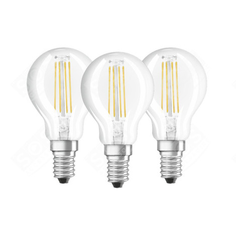 LED RETROFIT CLASSIC P 40 4W/827 230 FL E14 PACK DE 3 PCS D'ORIGINE LUMINAIRE - 4058075819337