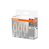 Led retrofit classic b 4w/827 230v e14 pack de 3 pcs d'origine