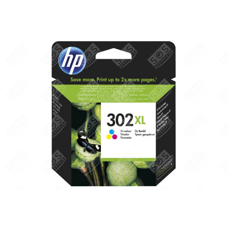 HP CARTOUCHE D'ENCRE 3-COULEUR N° 302 XL D'ORIGINE ACCESSOIRES ET ENTRETIEN - F6U67AE