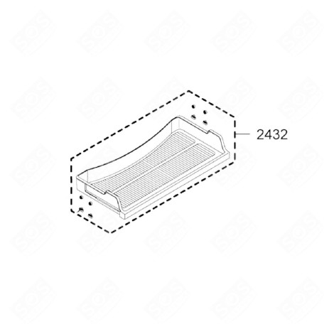 CLAYETTE FRIGO, RÉFRIGÉRATEUR, CONGÉLATEUR - 480132101061