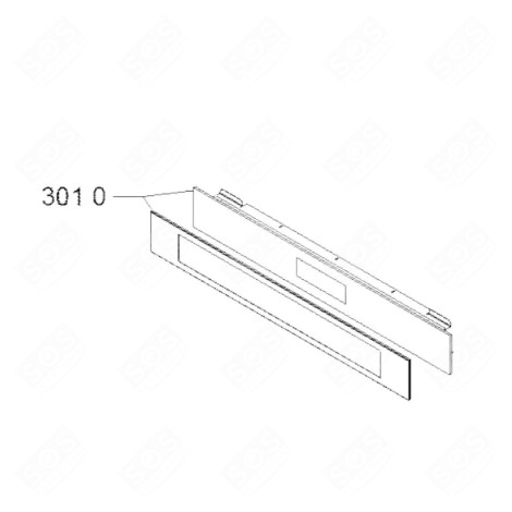 PANNEAU DE COMMANDE MONTAGE FOUR, CUISINIÈRE - 481010871037
