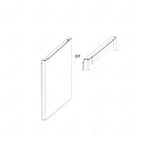 PORTE CONGELATEUR INOX/OX ALU FRIGO, RÉFRIGÉRATEUR, CONGÉLATEUR - 481010848130