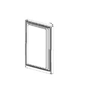 Porte congélateur shiny inox