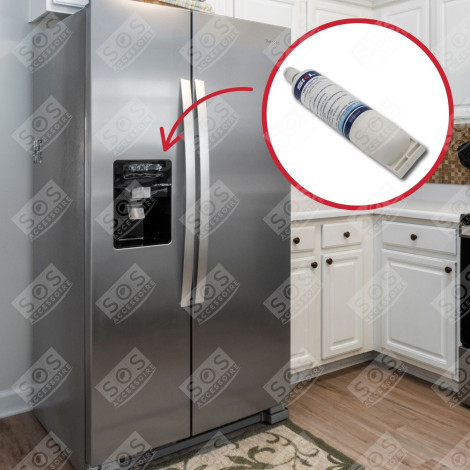 CARTOUCHE FILTRE À EAU SBS002 SBS200 FRIGO, RÉFRIGÉRATEUR, CONGÉLATEUR - 481281729632