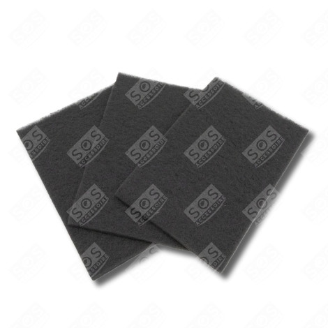 LOT DE 3 FILTRES CHARBON + FIXATIONS AK550AE1  305X200  MM HOTTE - 71X0729, AS0062460