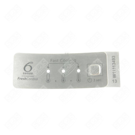 PLAQUE DECOR IMPRIMEE WP FAST COOLING FRIGO, RÉFRIGÉRATEUR, CONGÉLATEUR - 481011113493