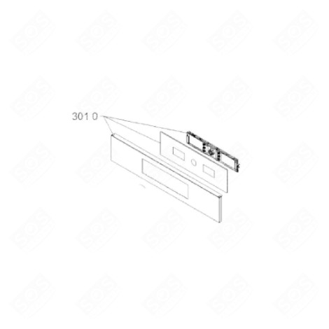 PANNEAU DE COMMANDE MONTAGE D1 FOUR, CUISINIÈRE - 481010795681