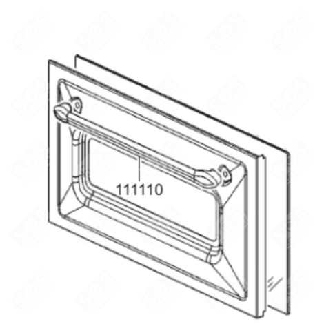 VITRE EXTÉRIEURE (PORTE SUPÉRIEURE GAUCHE) FOUR, CUISINIÈRE - 692533084